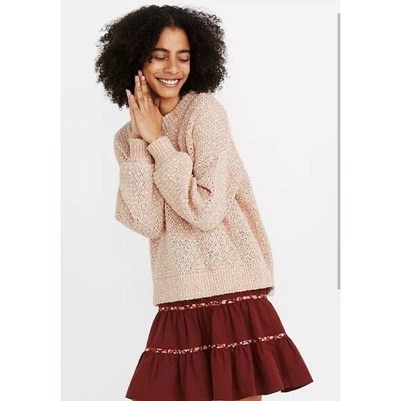 Madewell Sweaters - Madewell Women's Baez Pullover Sweater Small Pink.